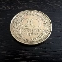 Монета - Франция - 20 сентима | 1963г., снимка 2 - Нумизматика и бонистика - 29312048