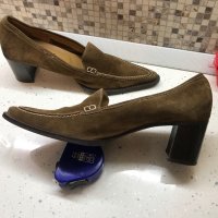 Дамски велурени обувки на ток ,,DONNA CAROLINA” номер 37, снимка 3 - Дамски обувки на ток - 30086059