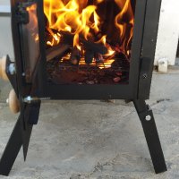 Преносима печка на дърва за палатка , къмпинг , гараж , бесетка , малка печка, снимка 9 - Къмпинг мебели - 30900779