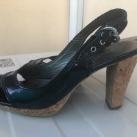 Дамски сандали естествен лак MORE&MORE, снимка 6 - Дамски обувки на ток - 33818721