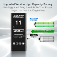 Нова 5000mAh Батерия за iPhone 11, Увеличен Капацитет + Инструменти, снимка 2 - Оригинални батерии - 44582323