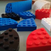 Lego тухлички заоблен ъгъл 4х4, снимка 2 - Колекции - 37361265