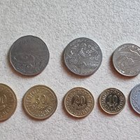 Монети. Тунис . 2, 1 и 1/2 динар, 10, 20, 50 ,100, 5 милима. 8 бройки., снимка 1 - Нумизматика и бонистика - 42373005