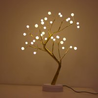 Лампа Бонсай с 36 LED перли и сензорен превключвател, снимка 5 - Лед осветление - 42920136