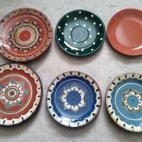 Битови цветни керамични чиний , снимка 1 - Чинии - 31874902