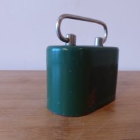 Метална касичка ДСК тъмно зелена, снимка 2 - Антикварни и старинни предмети - 42798004
