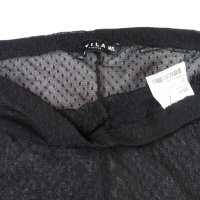 M/L VILA Clothes дамски черен тюлен клин с дантела на крачолите, снимка 11 - Клинове - 44341336