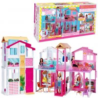 Голямата къща на Барби Mattel Barbie Malibu Къща за кукли, снимка 6 - Кукли - 39325597