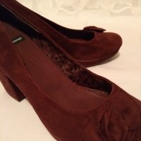 ЕСТЕСТВЕНА КОЖА на  VAGABOND цвят тъмно червен - бордо, снимка 1 - Дамски обувки на ток - 31024505