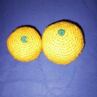 Портокал амигуруми , снимка 2 - Плюшени играчки - 44299666