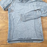 NIKE DRI-FIT KNIT SHORT-SLEEVE - страхотна дамска блуза, снимка 8 - Блузи с дълъг ръкав и пуловери - 31928407