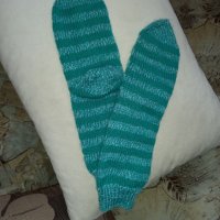 Ръчно плетени чорапи размер 40, снимка 1 - Други - 38590144
