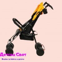 Лятна количка Zi Caspar, жълта, снимка 3 - Детски колички - 38253138