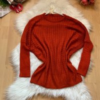 Керемиден пуловер, снимка 1 - Блузи с дълъг ръкав и пуловери - 30737781