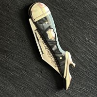 Колекционерски, удобен сгъваем джобен нож Small Leg Knife Midnight. RR960, снимка 3 - Ножове - 42905916