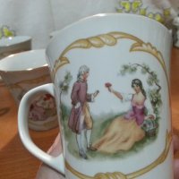 Стар полски порцелан чаши за чай , снимка 3 - Антикварни и старинни предмети - 44343914