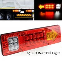 Комплект LED стопове, стоп светлина с мигач, задна светлина, 12v за камион бус ТИР, ремарке, караван, снимка 6 - Аксесоари и консумативи - 37514155