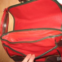 Чанта червена кожа размер 28/17 см, снимка 6 - Чанти - 31918257