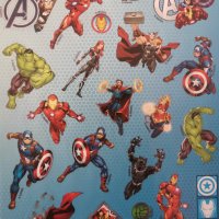 200 бр Avengers Отмъстителите книжка албум самозалепващи лепенки стикери, снимка 2 - Други - 37977680
