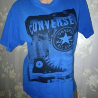 Converse S,M- Оригинална синя тениска , снимка 1 - Тениски - 42137946