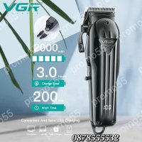 Професионална Безжична Машинка Тример за Подстригване оформяне VGR-282, снимка 7 - Тримери - 42683626