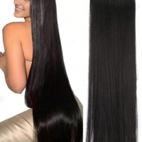 Качествена дълга коса/ цял екстеншън за по-голям обем и дължина на косата 100гр, дължина 60см, снимка 5 - Аксесоари за коса - 44729520