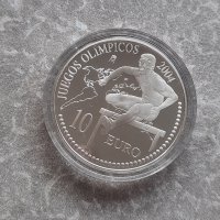 Възпоменателна сребърна монета 10 Euro - Juan Carlos I 2004 Summer Olympics, снимка 3 - Нумизматика и бонистика - 42700119