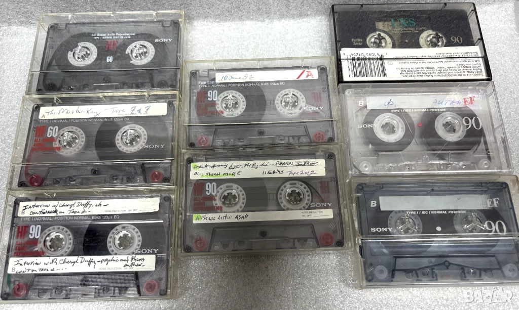 Аудио Касети SONY 60 мин. и 90 мин. /8 броя за 24,00 лв./, снимка 1