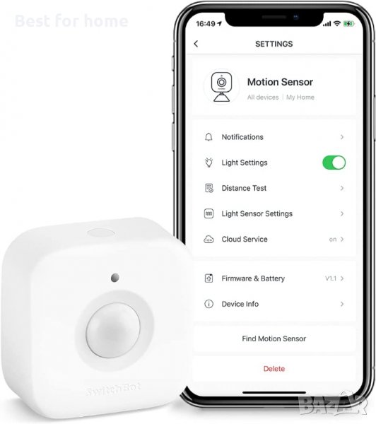 Смарт сензор за движение SwitchBot Smart Motion Sensor, снимка 1