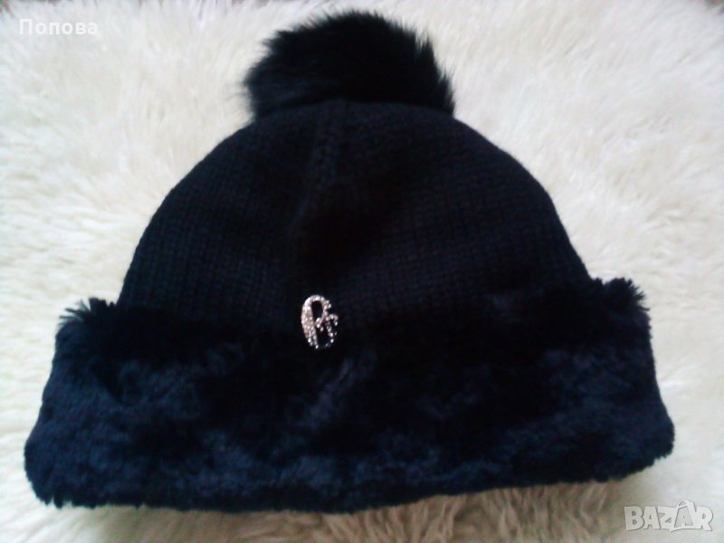 Маркова  италианска шапка/ лисица и вълна 50%, снимка 1