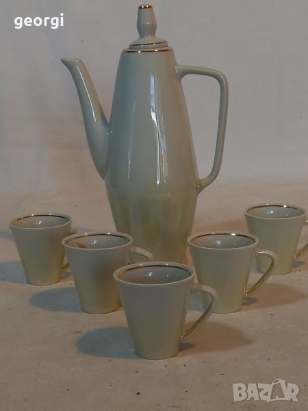 Български порцеланов сервиз за кафе Китка  6/4, снимка 1