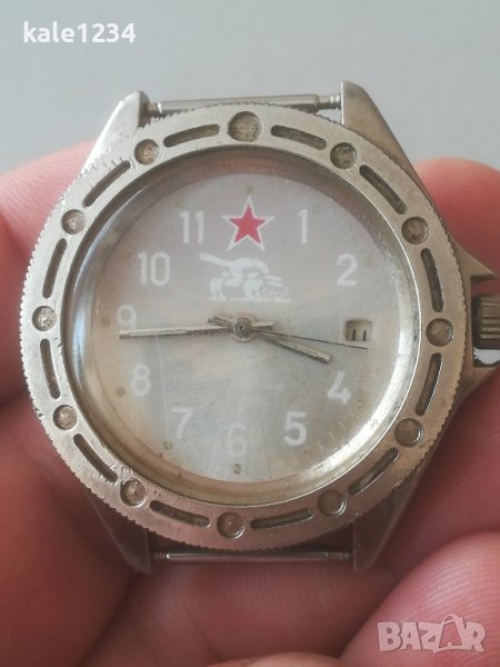 Мъжки часовник Командирские Танк. Восток. Механичен. Ретро модел. СССР , снимка 1