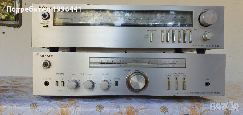 Усилвател "Sony" TA-242 и Тунер "Sony" St-242l, снимка 1