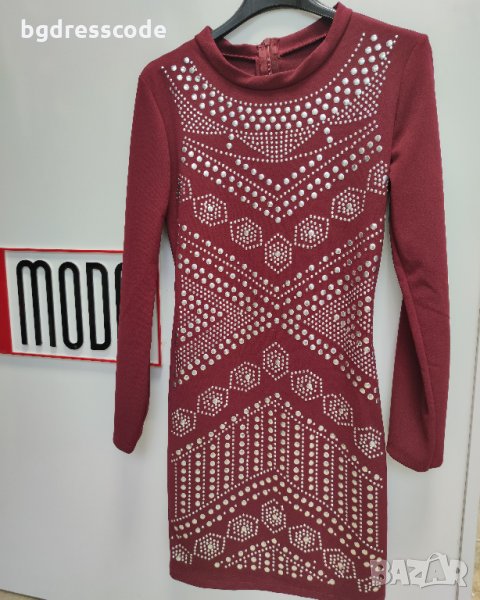 Рокля бордо, снимка 1