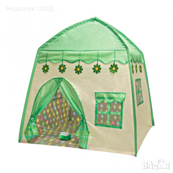 Детска палатка с игри, музика, приказки и Led светлини, 1.3x1x1.3 m, снимка 1