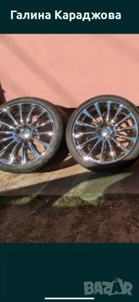 Mercedes Оригинални джанти 20” хромирани+гуми, снимка 1