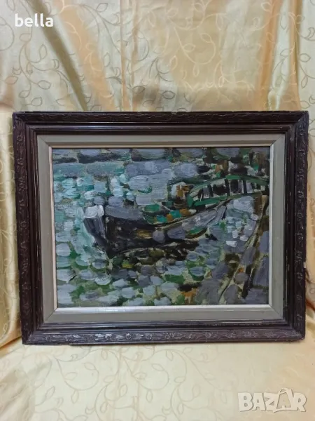 Златена Михайлова -масло платно рамкирана , снимка 1