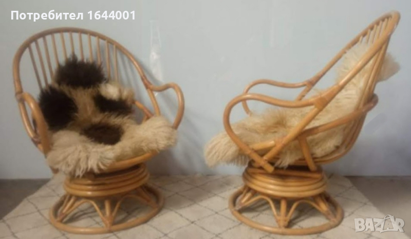 Удобни дървени столове-кресла, снимка 1