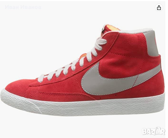Зимни Маратонки/кецове Nike Blazer Mid Premium Vintage 'Red Reflective Silver' номер 46,5-47, снимка 1