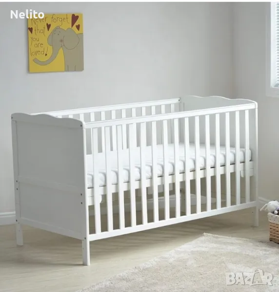 Бебешко/Детско легло Star ibaby с матрак, снимка 1