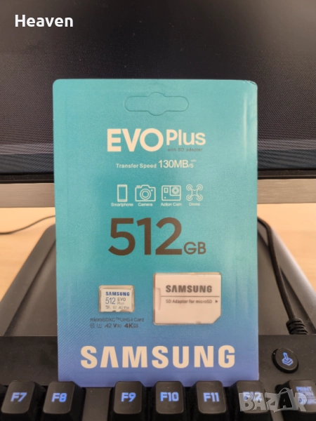 Карта памет Micro SD Samsung 512GB EVO Plus, снимка 1