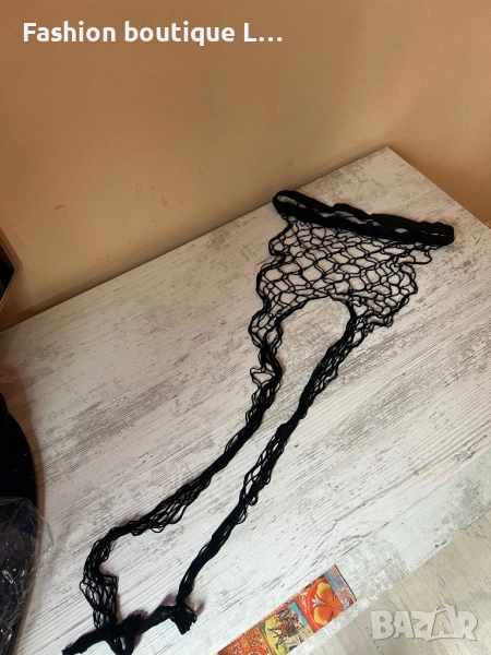 Нов черен чорапогащник едра мрежа с ластик в талията 🖤🖤🖤, снимка 1
