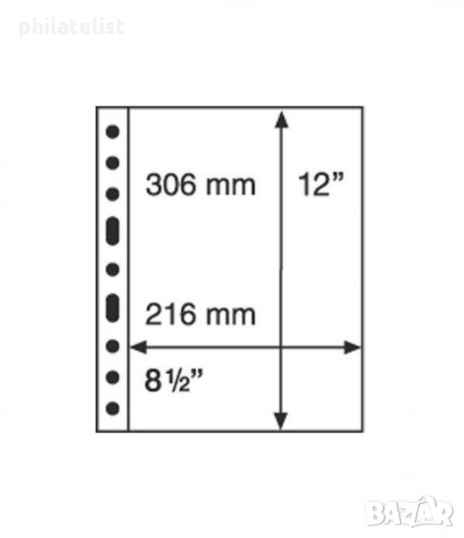 Grande-1C прозрачни листи-една банкнота 216х306 мм/5 бр/, снимка 1