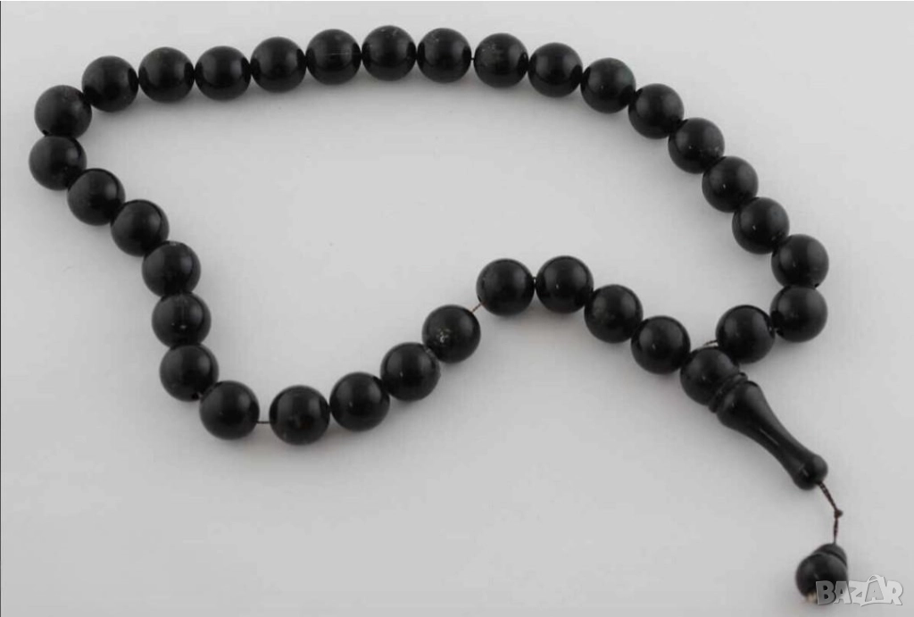 Старинна османска молитвена броеница 33 зърна, снимка 1