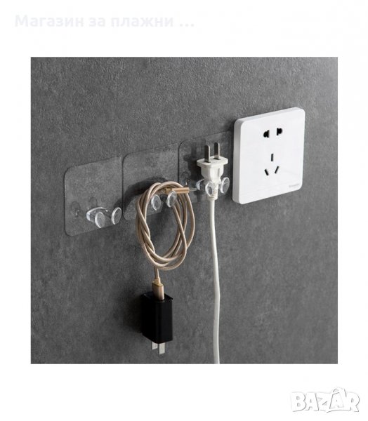 САМОЗАЛЕПВАЩА ПОСТАВКА ЗА ЩЕПСЕЛ, ПРОЗРАЧНА - код 1960, снимка 1