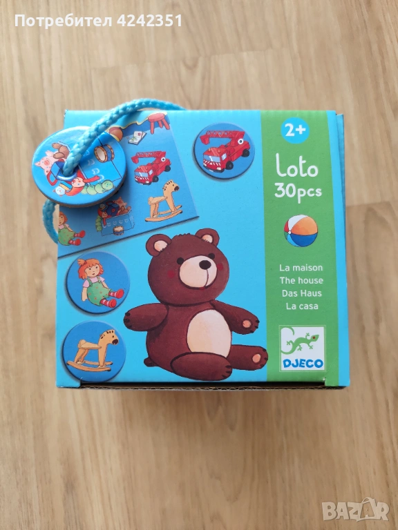 Образователна лото игра Djeco - къщата, снимка 1
