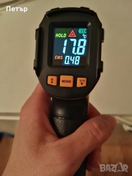 Безконтактен инфраред термометър, -50 до +490°C, инфраред термометър, безконтактен термометър, снимка 1
