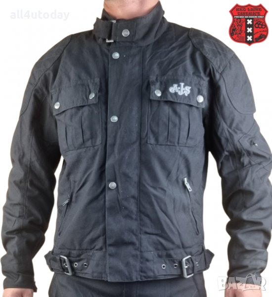 №2800 "A.J.S." Мъжко текстилно мото яке, снимка 1