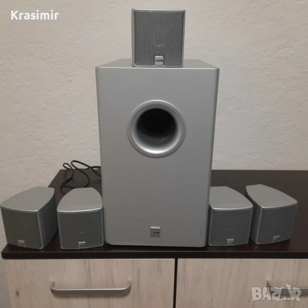 Домашно кино Canton AS 5 + CX – активен субуфер + сателитни колони, снимка 1