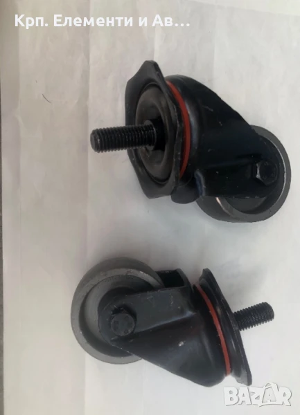 Метално колело с болт М12 и диаметъра на колелото е 55мм., снимка 1